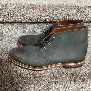 HELM Muller Men's  Gray Leather Boots-